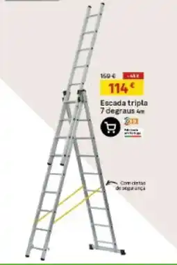 Leroy Merlin Escada tripla 7 degraus promoção