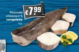 Bolama Pescada chilena n°3 congelada promoção