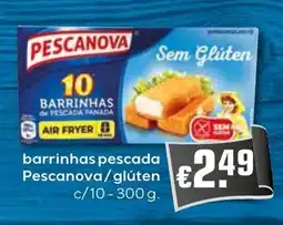 Bolama barrinhas pescada Pescanova/glúten promoção