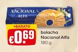 Bolama bolacha Nacional Alfa promoção
