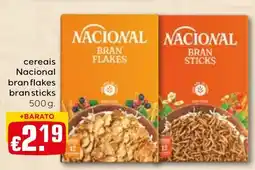 Bolama cereais Nacional bran flakes bran sticks promoção