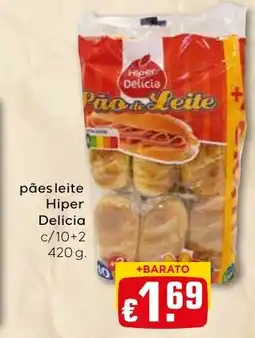 Bolama pães leite Hiper Delicia promoção