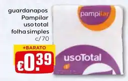 Bolama guardanapos Pampilar uso total folha simples c/70 promoção