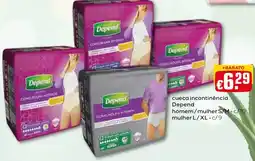 Bolama cueca incontinência Depend promoção