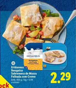 Lidl Eridanous Bougatsa Sobremesa de Massa Folhada com Creme promoção