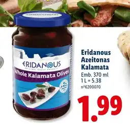 Lidl Eridanous Azeitonas Kalamata promoção