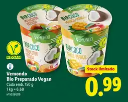 Lidl Vemondo Bio Preparado Vegan promoção