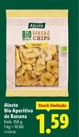 Lidl Alesto Bio Aperitivo de Banana promoção