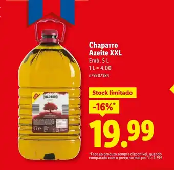 Lidl Chaparro Azeite XXL promoção