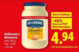 Lidl Hellmann's Maionese promoção