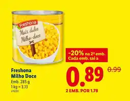 Lidl Freshona Milho Doce promoção
