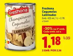 Lidl Freshona Cogumelos Laminados promoção