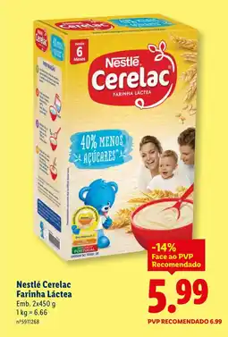 Lidl Nestlé Cerelac Farinha Láctea promoção