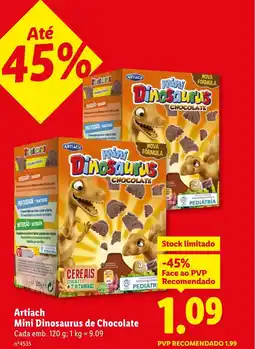 Lidl Artiach Mini Dinosaurus de Chocolate Cada promoção