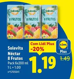 Lidl Solevita Néctar 8 Frutos promoção