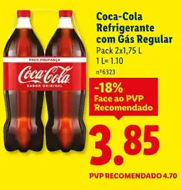 Lidl Coca-Cola Refrigerante com Gás Regular promoção