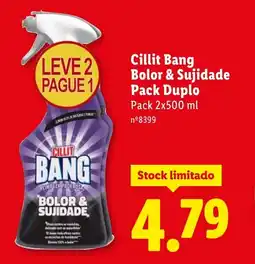 Lidl Cillit Bang Bolor & Sujidade Pack Duplo promoção