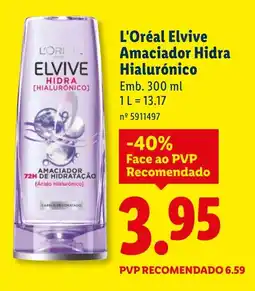 Lidl L'Oréal Elvive Amaciador Hidra Hialurónico promoção