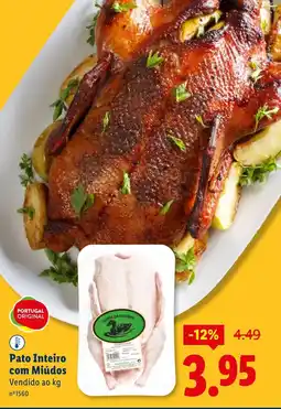Lidl Pato Inteiro com Miúdos promoção