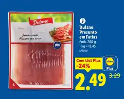 Lidl Dulano Presunto em Fatias promoção