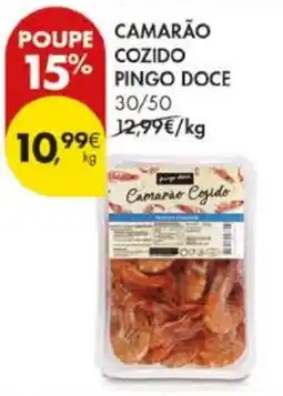 Pingo Doce Camarão cozido pingo doce 30/50 promoção