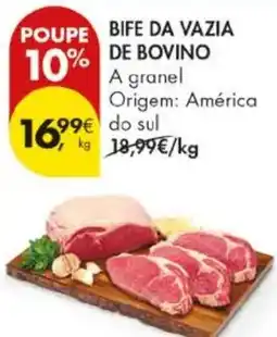 Pingo Doce Bife da vazia 10% de bovino promoção