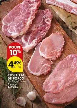 Pingo Doce Costeleta de porco promoção
