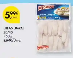 Pingo Doce Lulas limpas 20/40 promoção