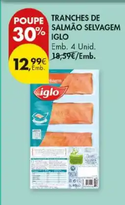Pingo Doce Tranches de salmão selvagem iglo promoção