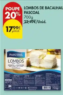 Pingo Doce Lombos de bacalhau pascoal promoção