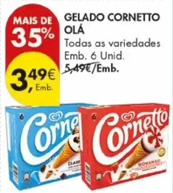 Pingo Doce Gelado cornetto olá promoção