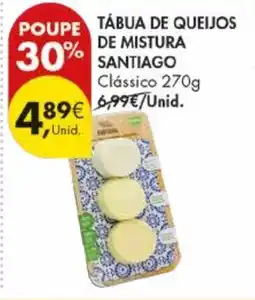 Pingo Doce Tábua de queijos de mistura santiago promoção