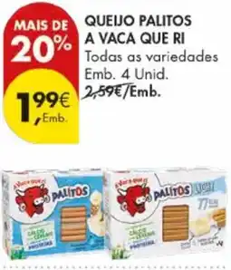 Pingo Doce Queijo palitos a vaca que ri promoção
