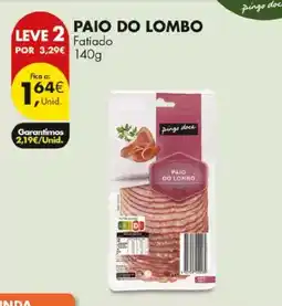Pingo Doce Paio do lombo fatiado promoção
