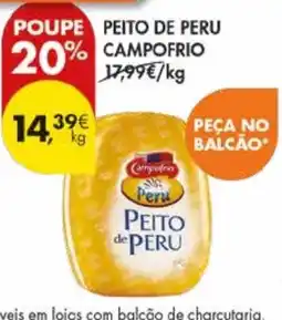 Pingo Doce Peito de peru campofrio promoção