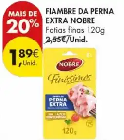 Pingo Doce Fiambre da perna extra nobre promoção