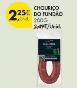 Pingo Doce Chourico do fundão promoção