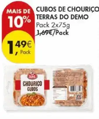 Pingo Doce Cubos de chouriço terras do demo promoção