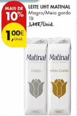 Pingo Doce Leite uht matinal promoção