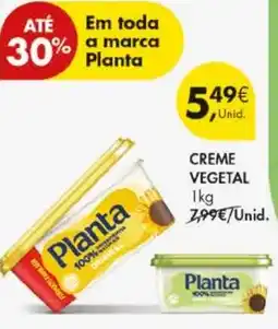 Pingo Doce Creme vegetal planta promoção
