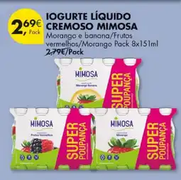 Pingo Doce Iogurte líquido cremoso mimosa promoção