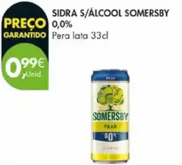 Pingo Doce Sidra s/álcool somersby 0,0% pera lata promoção