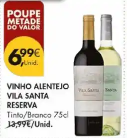 Pingo Doce Vinho alentejo vila santa reserva promoção
