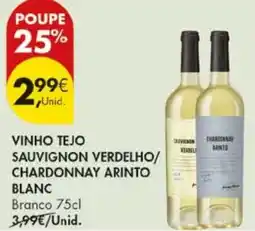Pingo Doce Vinho tejo sauvignon verdelho/ chardonnay arinto blanc promoção