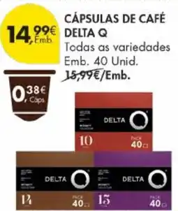 Pingo Doce Cápsulas de café delta q promoção