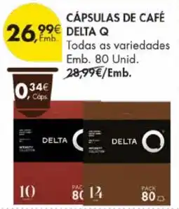 Pingo Doce Cápsulas de café delta q promoção