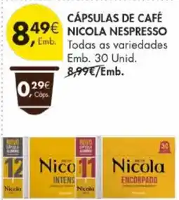 Pingo Doce Cápsulas de café nicola nespresso promoção