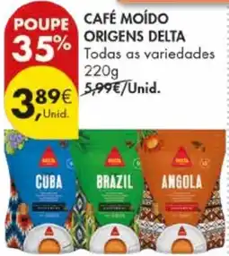 Pingo Doce Café moído origens delta promoção