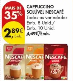 Pingo Doce Cappuccino solúvel nescafé promoção