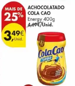 Pingo Doce Achocolatado cola cao promoção